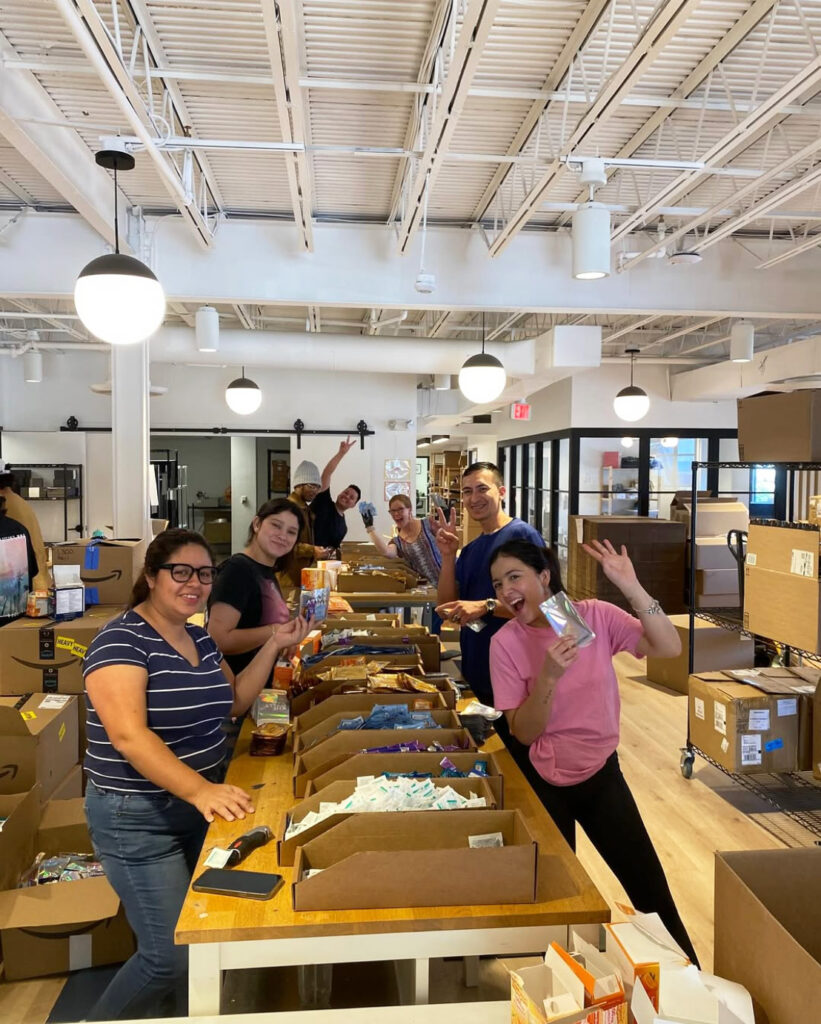 subscription box kitting warehouse team