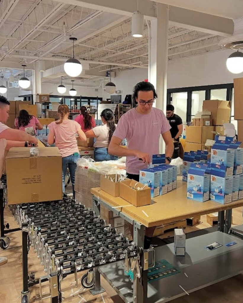 subscription box kitting warehouse team